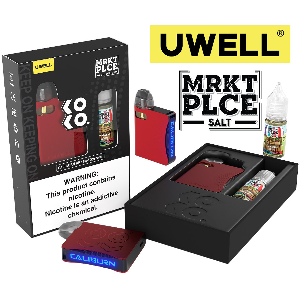Vaporizador Daddy's Salt 10 ml Uwell Caliburn AK3