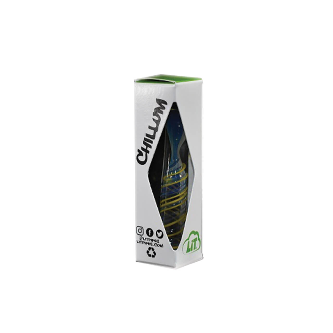 Pipas Lit Chillum Pipa de Vidrio 2" Lit Pipes
