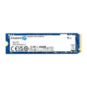HD INTERNO SOLIDO 1TB KINGSTON NV3 M.2 2280 PCIE GEN4 X4 6000MB/S / 4000MB/S SNV3S/1000G