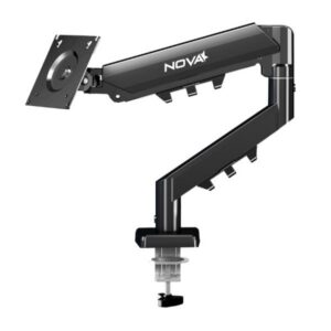SOPORTE DE ESCRITORIO PARA MONITOR NOVA FDBM2012001C COMPATIBLE CON TELEVISORES PLANOS DE 17 PULG-27 PULG CAPACIDAD DE 7KG NEGRO