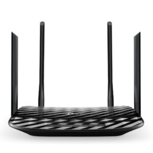 ROUTER TP LINK ARCHER C6 DUAL BAND 2.4/5 GHZ 1200 MBPS WIFI 5 MU-MIMO PUERTOS WAN / LAN NEGRO