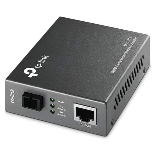 ADAPTADOR CONVERTIDOR TP LINK OMADA MC112CS(UN) SC/UPC RJ45 10/100MBPS NEGRO