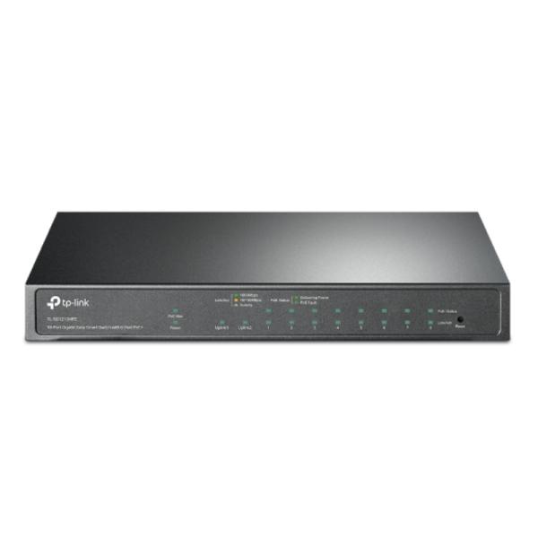 SWITCH TP LINK TL-SG1210MPE(UN) 9 PUERTOS RJ45 GIGABIT / 1 PUERTO COMBO SFP/RJ45 10/100/1000 MBPS ADMINISTRABLE GRIS