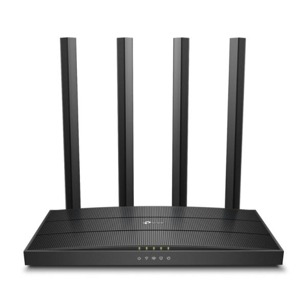 ROUTER TP-LINK ARCHER C80(US) DUAL BAND 2.4/5 GHZ AC1900 4 LAN GIGABIT 1 WAN GIGABIT MU-MIMO BEAMFORMING NEGRO