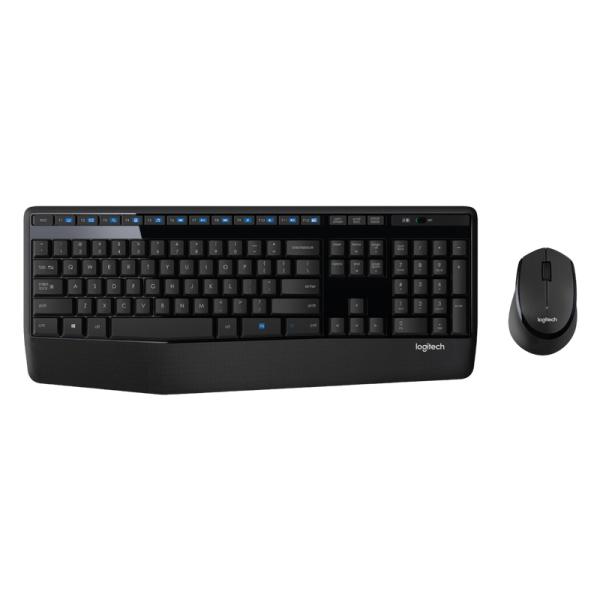 TECLADO Y MOUSE LOGITECH MK345 MEMBRANA INALÁMBRICO 2.4 GHZ CON RECEPTOR USB ESPAÑOL 920-007820 NEGRO
