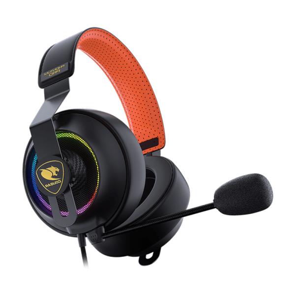 HEADSET GAMING RGB COUGAR PHONTUM PRO PRIX ALÁMBRICO USB 3H800P53C.0001 NEGRO / NARANJA