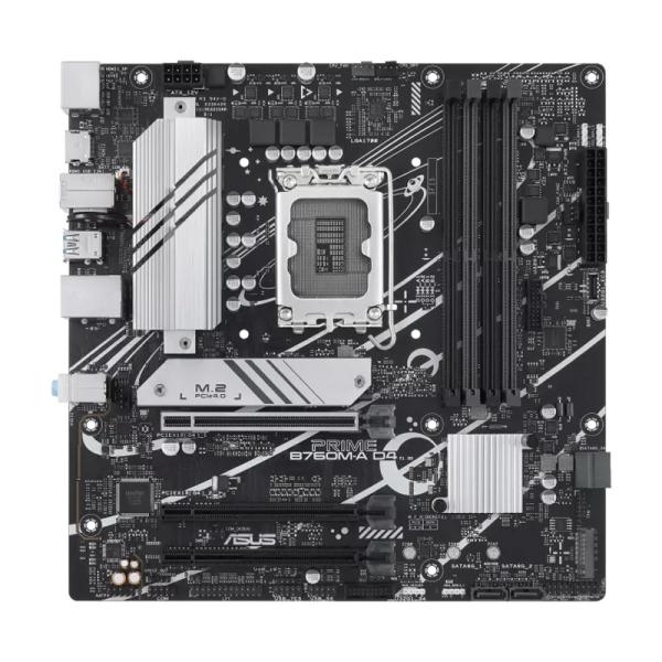 TARJETA MADRE ASUS PRIME B760M-A D4 LGA1700 M-ATX DDR4 90MB1D00-M1EAY0 NEGRO / BLANCO