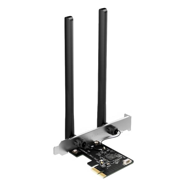 ADAPTADOR DE RED MERCUSYS MA30E(EU) PCIE WI-FI 5 BLUETOOTH 5.0 AC1200 867 MBPS  5 GHZ 2.4 GHZ NEGRO