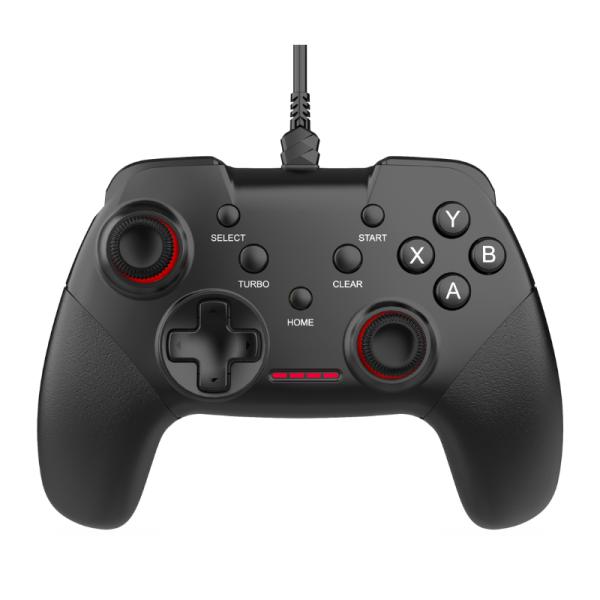 GAME PAD EAGLE WARRIOR B213P COMPATIBLE CON PS3 / PC ALAMBRICO CON XINPUT Y DINPUT NEGRO