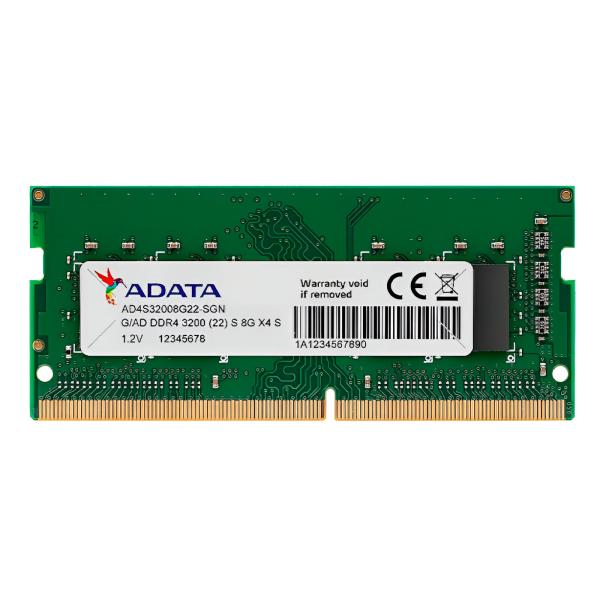 MEMORIA RAM LAPTOP ADATA PREMIER 8 GB DDR4 3200 MHZ CL22 1.2 V AD4S32008G22-SGN