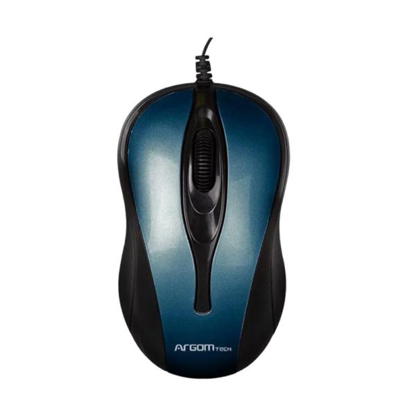 MOUSE ARGOM ALAMBRICO ARG-MS-0008BL AZUL