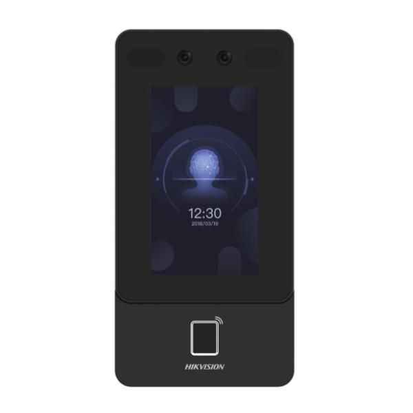 CONTROL DE ACCESO FACIAL HIKVISION DS-K1T342EFWX-E1(O-STD) (E) TECLADO TACTIL CON HUELLA CAMARA 2MP ETHERNET / WI-FI / RS-485 / WIEGAND / USB 302920739 NEGRO